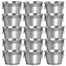 Kit 10 Baldes De Gelo Em Aluminio 9 Litros Acomodar Volume Garrafas E Gelo