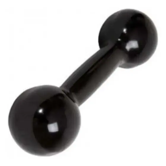Halter Preto 1kg para Academia, Treinos em Casa e Fisioterapia 1 Unid – Reforço Muscular