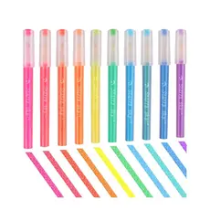 Caneta Marcadores Glitter Kit Com 10 Marcadores Hanku Infantil Colecionavel