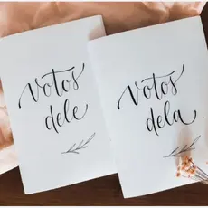 Votos de casamento personalizado para noivos par