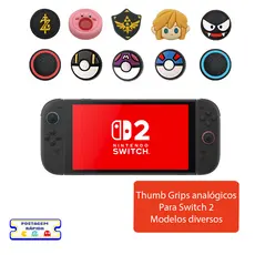 Grip Thumb Stick Switch 2 Silicone Antiderrapante Par