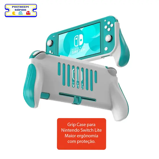 Grip Case Nintendo Switch Lite Capa Ergonômica Antiderrapante