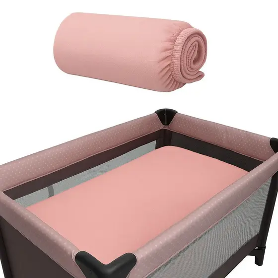 Lençol para berço portatil chiqueirinho com Elastico na volta toda 1m x 70cm x 10cm Micropercal