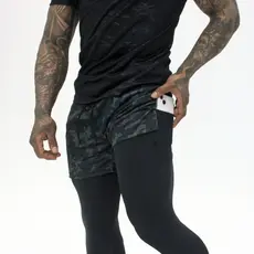 Calça Corrida de Compressão 2 em 1 Masculina