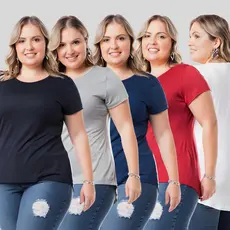 Blusa Feminina Plus Size Long Line Tampa Bumbum 1126-C6