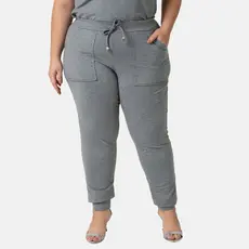 Calça De Moletinho Feminina Plus Size Jogger Varias Cores Do G Até G4 Moda Confortável E Estilosa