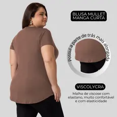 Blusa Feminina Plus Size Comprida Atrás Tampa Bumbum Moda Casual Fitness Academia Treino Confortável