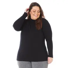Blusa Cacharrel Segunda pele Gola Alta Feminina Plus Size tamanho Grande em Viscolycra 1130-A