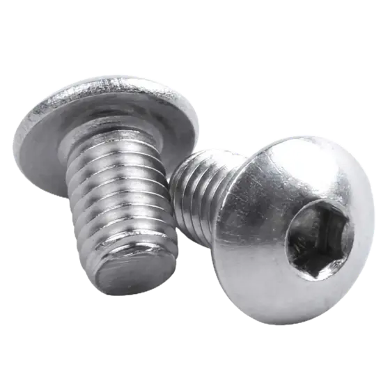Parafuso Allen Cabeça Abaulada - ISO 7380 - M5 X  10 - Aço Inox (10 Unidades)