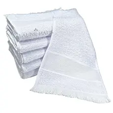 Kit 50 Toalhinhas Mão Social, Artesanato, Boca Atacado Brancas