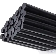 Kit com 10 Bastão de Cola Quente Preta Black Profissional Martelinho de Ouro Artesanato Madeira Biju
