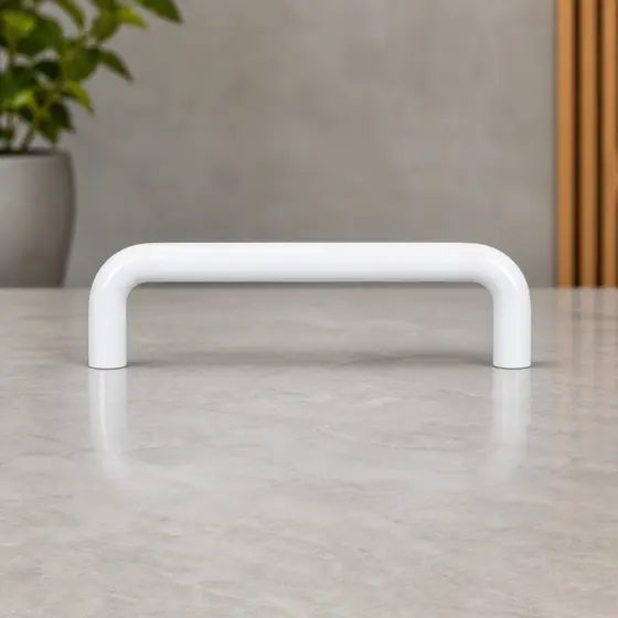 Puxador Alça Trave Branco 64mm Armários Móveis Portas