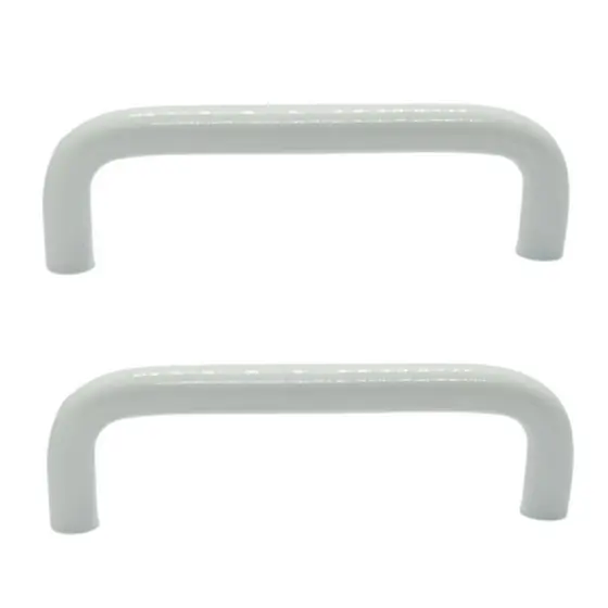 Puxador Alça Trave Branco Armários Gavetas 96mm 01 Unidade