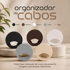 Passa fio e Cabo Pequeno e Grande 45mm e 59mm Móveis Madeira 01 Peça