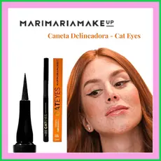 Mari Maria | Caneta Delineadora Cat Eyes – Preto Intenso, Matte, Vegano e Resistente à Água