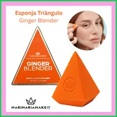 Esponja Pirâmide Ginger Blender | Mari Maria Makeup | Base Corretivo e Contorno