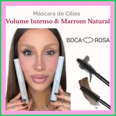 Boca Rosa | Máscara de Cílios  | Volume Intenso & Marrom Natural