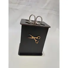 Porta Tesoura de Bancada em MDF para Barbearia