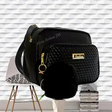 Bolsa Feminina Alça Transversal Com Regulagem Estampa Moderna Linda 3 ZÍPER