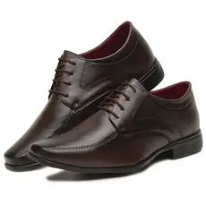 Sapato social masculino sport fino marrom café de amarrar