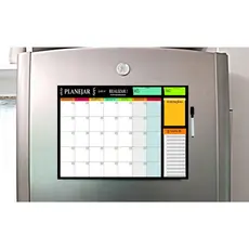 Magnético de Geladeira Imã planner organizador com caneta que escreve e apaga 28,7 X 19,6