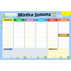 Planner magnético de geladeira Ímã de geladeira com caneta apaga e escreve