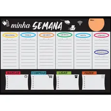Planner Semanal anotações 40x30 planner de parede em PVC com caneta