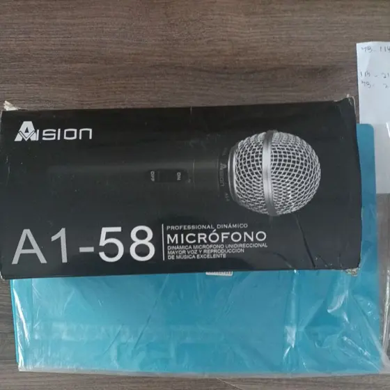 microfone profissional dinâmico A1-58