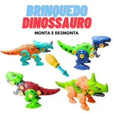 Dinossauro Montar Desmontar cm/chave Robô Brinquedo