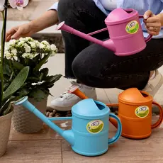 Regador de plantas decorativo okla plástico 1,5L jardim jardinagem horta bico fino chuveiro