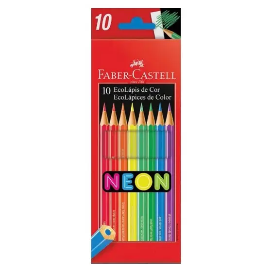 Lapis de cor NEON 10 Cores - Faber Castel