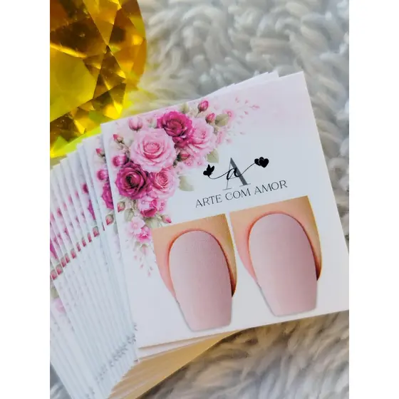 100 filha unica - varios modelos disponveis - nao precisa pasta L-cartoes PARA adesivos e joias de unhas)