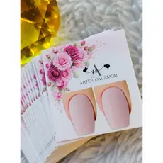 100 filha unica - varios modelos disponveis - nao precisa pasta L-cartoes PARA adesivos e joias de unhas)