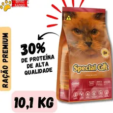 Ração Special Cat Premium Gatos Adultos sabor Carne 10.1Kg