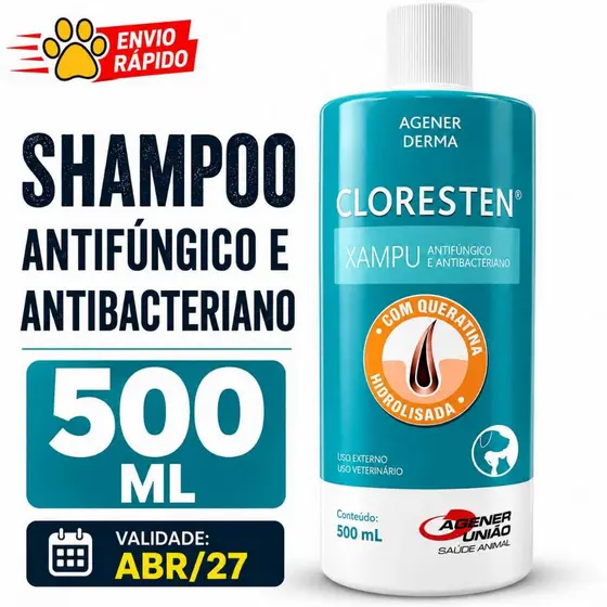 Shampoo Cloresten Antibacteriano Agener Dr.clean 500 MI
