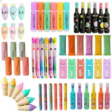 5 Ate 50 unidades de Mini Marca Texto Marcadores Misturado estilos varios modelos Barato Papelaria/Escola/Escritório