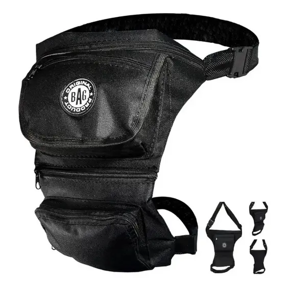 Bag de Perna Pochete Motoboy Camping Pescaria Acessório