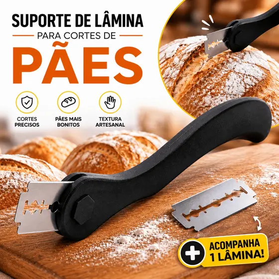 Lame Marcador Para Pão Cortador Artesanal Estêncil Suporte Base Com Lâmina Massas Padaria