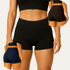 Short de Academia Feminino Curto Short Fitness Treino Cintura Alta