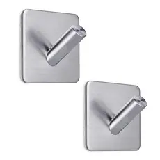 Gancho De Parede Aço Inox Auto Adesivo 2 unidades Kolling Sell
