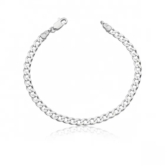 Pulseira Masculina Grumet 4.5mm Prata 925
