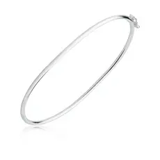 Pulseira Bracelete Liso Feminino De Prata 925