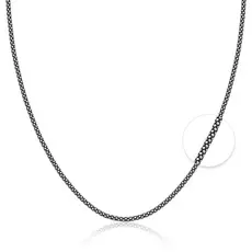 Corrente pipoca envelhecida bali prata 925 40cm