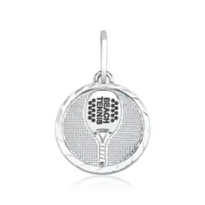 Pingente Prata 925 Raquete de Beach Tennis