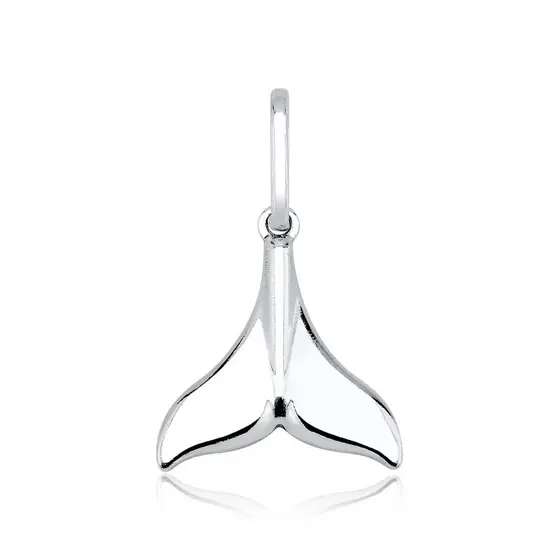 Pingente de Prata 925 Rabo de Baleia Sereia 13mm x 15mm