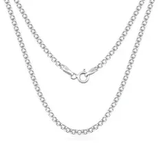 Corrente Feminina de Prata 925 Bismark 45cm 2mm