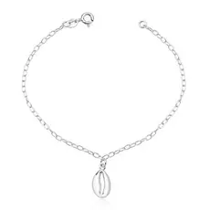 Pulseira Feminina de Prata 925 Búzio pendente