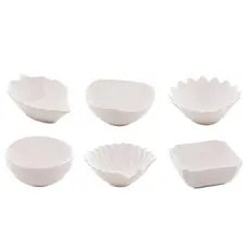 Mini Petisqueira Bowl de Porcelana Formatos Variados