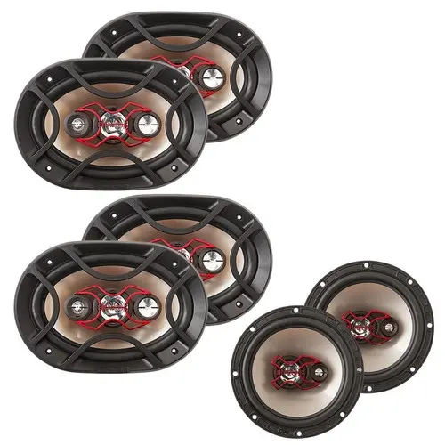 Auto Falante Bravox Facil 6 + 2 Par Triaxial Quadriaxial 6x9
