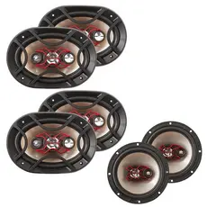 Auto Falante Bravox Facil 6 + 2 Par Triaxial Quadriaxial 6x9